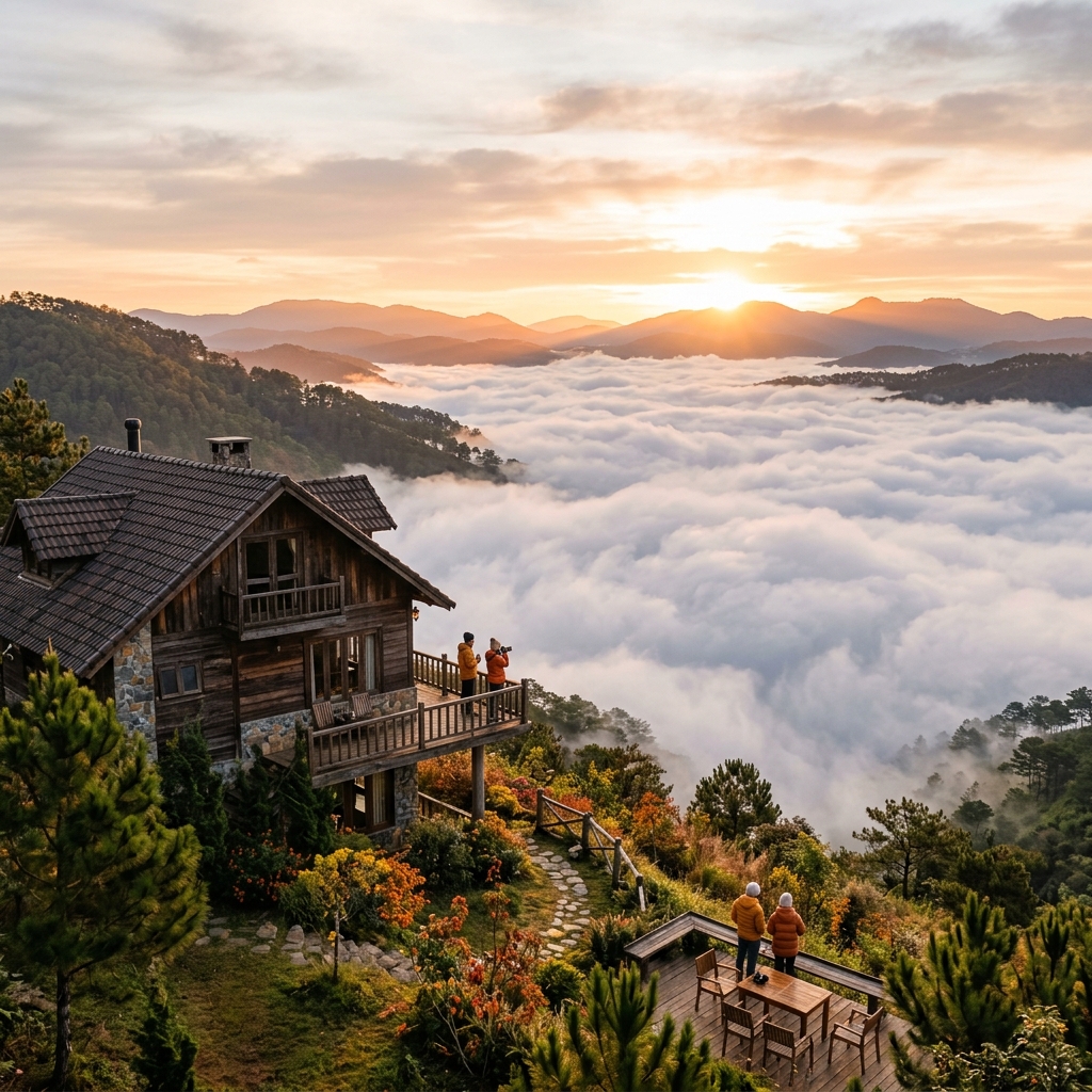 Villa săn mây vùng ven Đà Lạt